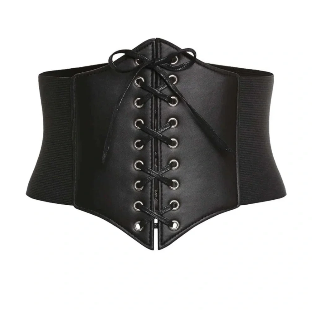 Gothic, black elastic belt